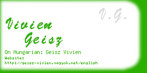 vivien geisz business card